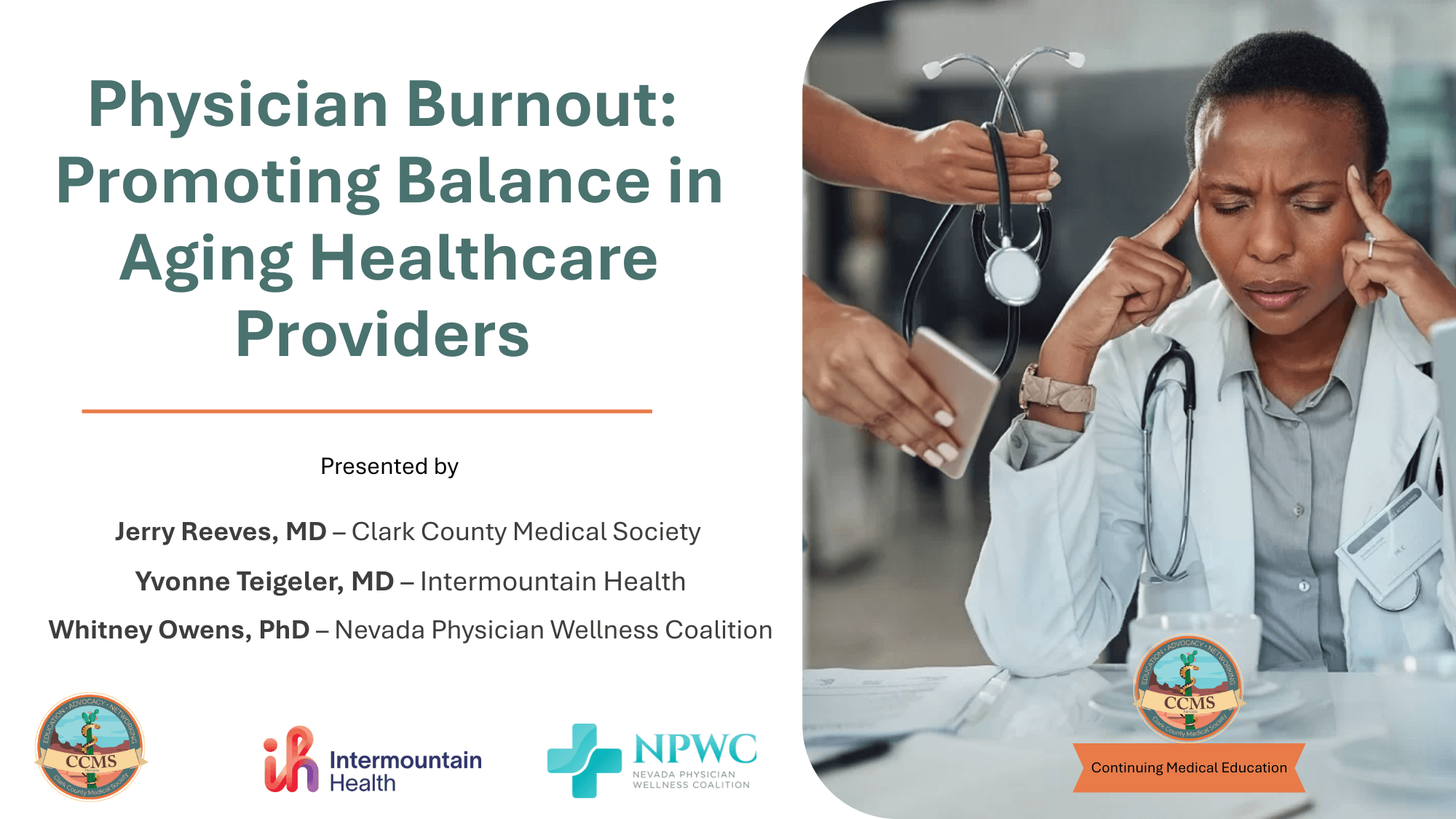 The Ethics of Physician Burnout: Promoting Balance in Aging Healthcare Providers