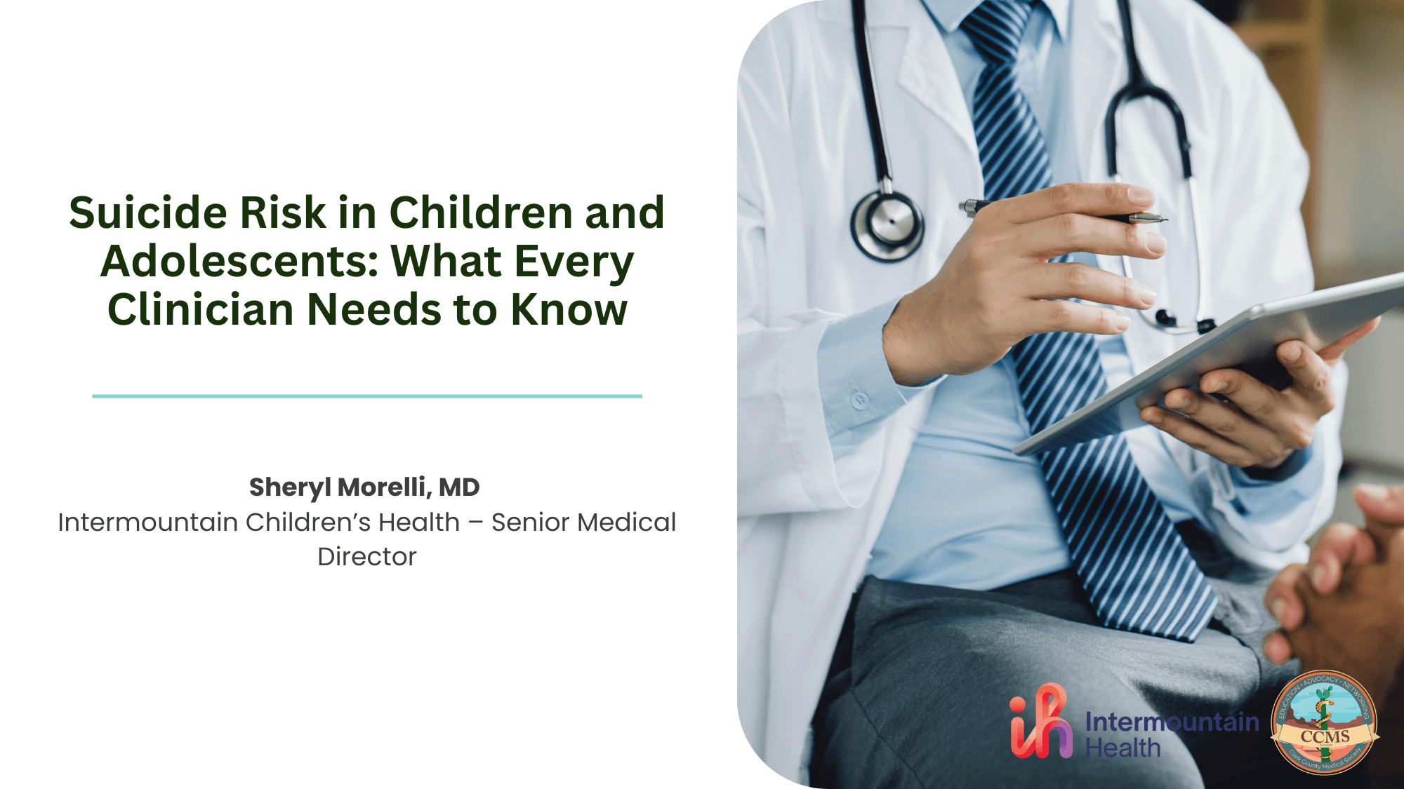 Suicide Risk in Children and Adolescents: What Every Clinician Needs to Know
